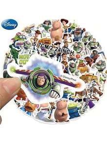 Disney 50张迪士尼官方卡通贴纸，适用于水瓶、笔记本电脑、笔记本装饰 - 均碼 - 查看 3