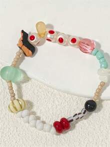 Cute Animal - Small Dog Beaded Necklace Suitable For Both Men And Women Daily Vacation Gift From A Best Friend Couple's Gift Music Festival - Colorful - View 4