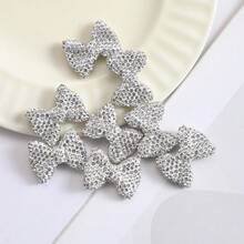 5 piezas de joyería con cuentas de cristal de Rhinestone en forma de moño - Colgante de dije de arcilla polimérica adecuado para pulsera, collar, llavero - 5 piezas - Ver 12
