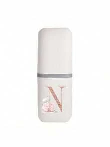 1 pieza Soporte para cepillo de dientes portátil con letra A-Z en color oro rosa, mantiene tu cepillo de dientes limpio y portátil. Estante portátil para cepillo de dientes, tapa portátil para vaso del cepillo de dientes, adecuado para viajes, campamentos, viajes de negocios y escuela, vaso multiusos para cepillo de dientes, vaso de viaje, juego de almacenamiento de cepillo de dientes y artículos de tocador, caja de almacenamiento de artículos de tocador minimalista, artículos de viaje esenciales, accesorios de baño, artículos para el hogar y almacenamiento, muy conveniente y práctico - Multicolor - Ver 13