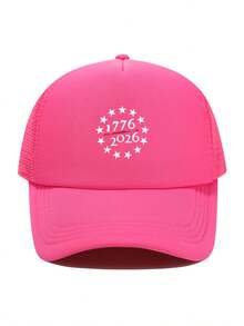 1pc Fashion Sponge Cap 250th Anniversary Of The United States Printing Adult Truck Driver Hat Baseball Hat Fishing Hat Funny Gift Hat For Men And Women Spring And Summer - Multicolor - View 10