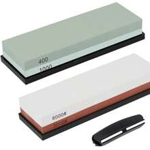 Double-Sided Whetstone Knife Sharpener, Kitchen Tool - Multicolor - View 8