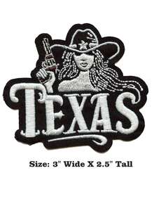 1PC Its A Cowgirl Thang Patch Western Country Aesthetic Embroidered Iron On - Multicolor - View 7