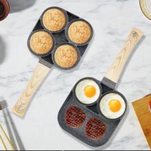 1pc 3-In-1 Non-Stick Egg Pan, Breakfast Skillet, Hamburger Griddle, Steak Frying Pan For Home Use - View 4