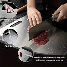 Professional Cutting Board Made Of 304 Stainless Steel, Multifunctional, Mildew-Resistant And Antibacterial, Kitchen Tool. - 201 Stainless Steel - View 7