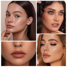 16G Titanium Alloy Lip Studs 3mm Ball CZ Labret Monroe Lip Ring For Women, G23 Tragus Helix Cartilage Earring Stud, Barbell Bar Length 6mm 8mm 10mm Body Piercing Jewelry - Lip Stud - View 4