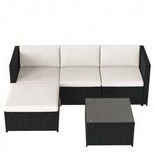 Outdoor Table & Chair Sets - Black - View 12