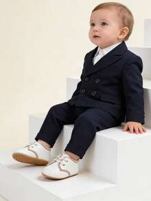 Newborn Infant Boys Girls Anti-Slip Rubber Sole Prewalker Shoes, Flat Infant Toddler First Walking Shoes - White - View 10