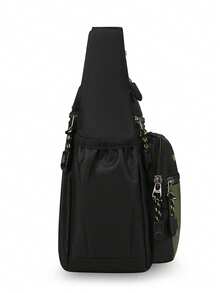 Large Capacity Men's Messenger Bag, Business Travel Casual Shoulder Bag, Fashionable Multi-Function Backpack - Multicolor - View 5