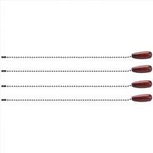 4 Pieces Ceiling Fan Chain Pulls Wooden Pull Chain Extension Pull Chain For Ceiling Light Lamp Fan Chain (Walnut Color) - A - View 3