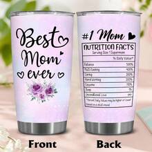 Mom Tumbler - Mother's Day Cup For Mom, Mama, Mommy - Mothers Cup - Birthday Gift For Women - Christmas, Valentine, Birthday Present For Mommy, Gigi, Mama, Women, Grandma, 20oz Stainless Steel Tumbler With Black Lid, Straw Drinkware, Brush - CH-VAR-03 - 查看 2