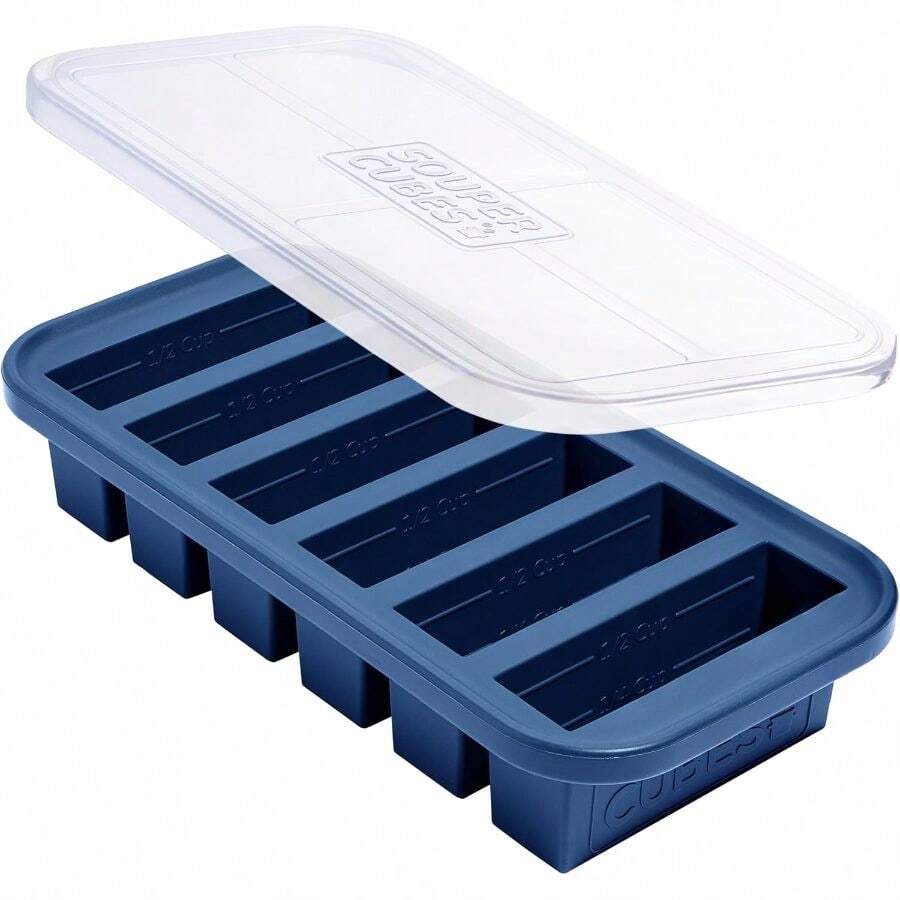 1/2 Cup Silicone Freezer Mold, Storing Soups, Sauces, Juices, Desserts, Smoothie Prep And More, Freezer Portion Mold For Meal Prepping - Blueberry - 1 - Pack - 藍莓 + 1 包 - 查看 1