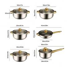 19 PCScookware Set, Including A Non-Stick Saucepan, Frying Pan, And Milk Pan - View 3