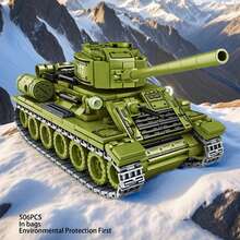 [Tank Building Blocks] 2026 New Military Tank Assembly Building Blocks, Main Battle Tank Cannon, Suitable For Adults Creative Holiday Gifts, Toy Birthday Gifts, Halloween Gifts, Christmas Gifts, Holiday Gifts, Bagged - Multicolor - View 16