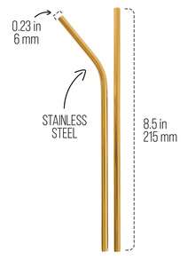 Personalized Reusable Metal Straw Set, Custom Party Favors, Wedding Guest Gift, Engraved Stainless Steel Drinking Straws, Straw - Multicolor - View 8