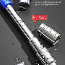 Multifunctional T-Handle Socket Wrench Set, Hex Wrench + Rotary Torque Bar, Automotive Repair Hardware Tools - Blue Large Fly Socket Wrench - View 4