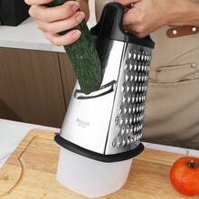 Dụng cụ thái dày đa năng, dùng để thái phô mai và rau củ, hộp bào bốn mặt bằng thép không gỉ, tay cầm chống trượt, được thiết kế để sử dụng trong nhà bếp. - Nhiều màu - Xem 4