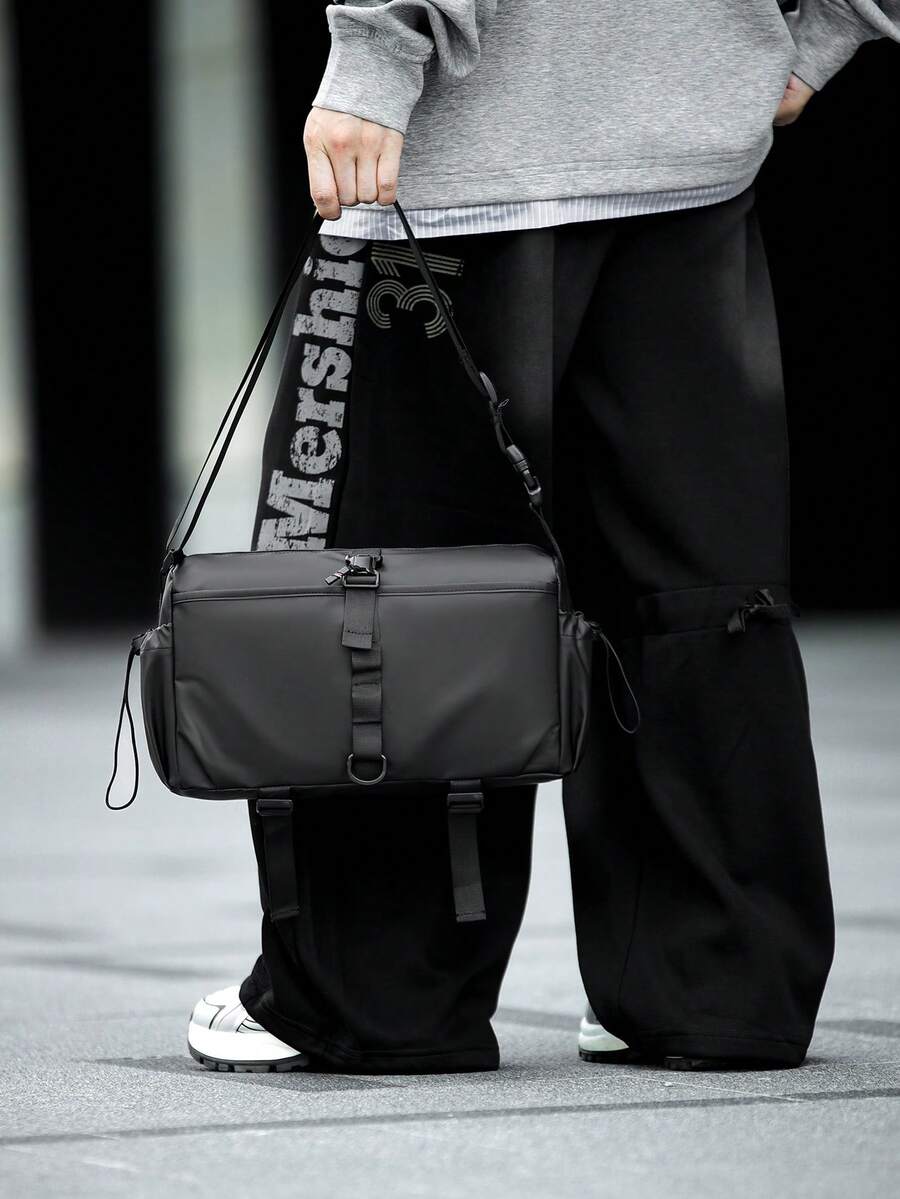 Casual Minimalist Men's Fashion Backpack Shoulder Crossbody Bag