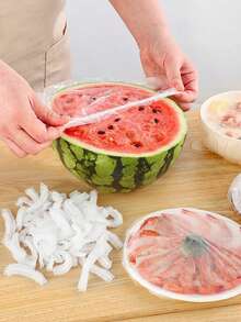 50/100/200/400pcs Food Preservation Bags, Wrap, Dust Cover, Reusable Elastic Stretch Preservation Bags, Food & Fruit Preservation Tools - Multicolor - View 2