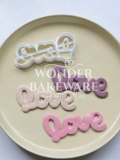 LOVE Letter Shape Cookie Cutter Mold Valentine's Day English Letter Biscuit Mold Cake Decorating Tools Baking Supplies