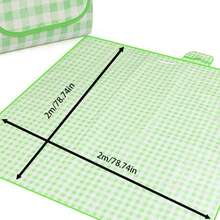 Portable Non-Woven Camping Ground Mat, Waterproof Wear-Resistant & Sand-Free For Picnics, Beaches & Tent Flooring - Green - View 12