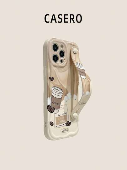 1 件时尚腕带笑脸加厚防震手机保护壳带支架，兼容 和三星设备