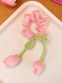 3 chiếc dây buộc tóc hình hoa tulip mới, dây buộc tóc dễ thương cho bé gái, phù hợp cho tóc đuôi ngựa, búi tóc, tóc đuôi ngựa đôi, phụ kiện làm đẹp tóc tại nhà, dây buộc tóc co giãn, thích hợp cho lễ hội, tiệc tùng. - Nhiều màu - Xem 11