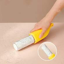 1pc Banana Shaped Lint Remover, 2-In-1 Multi-Functional Mini Reusable Lint Brush For Home & Pet - Banana - View 5