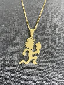 1pc Stainless Steel Axe Pendant Necklace Unisex  Men Women Hip Hop Style Jewelry Gift For Him Her ZCVB - 卡通人物項鍊 - 查看 6