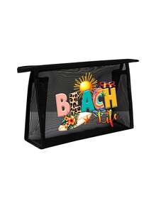 Bộ 7 túi lưới đi biển họa tiết "Cuộc sống bãi biển" mùa hè, bao gồm túi mua sắm, túi đi biển, túi trong suốt kiểu Hawaii, túi đựng đồ vệ sinh cá nhân du lịch, túi xách đi biển, túi du lịch, túi đựng mỹ phẩm, thích hợp cho trường học, kỳ nghỉ, lễ hội, tựu trường, quà tặng lý tưởng cho bạn bè và giáo viên, cũng thích hợp cho sinh nhật, tiệc tùng, mùa hè, kỳ nghỉ, lễ hội, đám cưới. - Nhiều màu - Xem 17