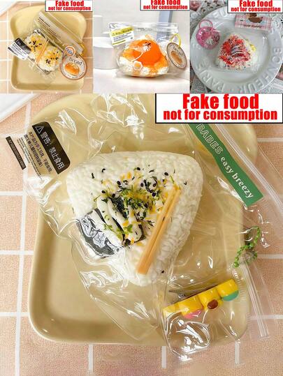 1 món đồ chơi bóp silicon, hình quả bóng gạo mềm dẻo, 4 kiểu (rong biển, trứng, teriyaki, chiên), đồ chơi cảm giác giúp giảm căng thẳng, quà tặng trong túi kẹo, đồ nhét trứng Phục Sinh, quà Giáng Sinh, quà sinh nhật, quà Ngày của Mẹ, quà tốt nghiệp, đồ chơi bóp giảm căng thẳng, trang trí cửa sổ sáng tạo, trang trí kệ tráng miệng, đồ dùng tiệc tùng, đạo cụ thức ăn bằng xốp mềm giống thật.