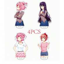 心跳文学俱乐部！约12厘米长，亚克力Q版动漫迷你手办，动漫人物桌面摆件，窗台动漫装饰品，可爱动漫装饰，卧室装饰，家居装饰 - 均碼 - 查看 14