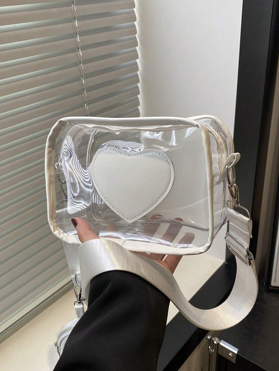 2-In-1 Transparent Bag Set With Coin Purse, Waterproof PVC Mini Square Bag, In 2026, Versatile Large Capacity Crossbody Bag