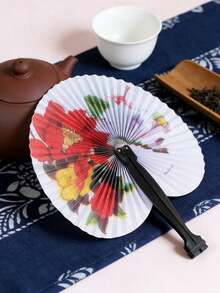 夏季清凉必备单品——便携式折叠小纸扇，传统风格彩绘纸扇，饰以地域特色图案，可180度翻转，轻巧便携，是旅行必备佳品，也是馈赠亲友、复活节、母亲节、独立日、婚礼季、毕业季、节假日旅行的理想之选。 - 彩色 - 查看 2