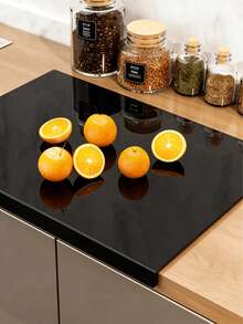 17.5"X13.5" Extra Large Acrylic Cutting Board With Edges, Transparent Kitchen Counter Cutting Board, Non-Slip Thick Large Size, Ideal For Bread, Meat, Vegetables And Large Items, Essential Kitchen Decor And Tool - Black-17.5in*13.5in - View 1