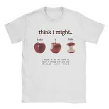 Women's Vintage Take A Bite Graphic T-Shirt Short Sleeve Round Neck Casual Sweatshirt Style - 白色 - 查看 2