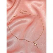 Sword Charm Necklace - 銀色 - 查看 11