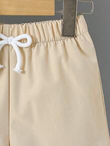 Bộ đồ hoạt hình ngộ nghĩnh 2 món cho bé trai! Áo thun in chữ và kính thời trang, họa tiết gà và chuối nhảy múa + quần short. Bộ đồ hè. - Rượu sâm banh - Xem 6