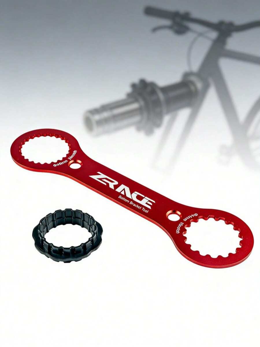 ZRACE 4-In-1 Bicycle Bottom Bracket Wrench Tool, Suitable For DUB, CNC AL7075 DUB-BSA, BSA / FC-25 / FC-24 - Red - View 1