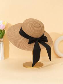 Women's Wide Brim Sun Hat, Adjustable Beach Hat, Valentine's Day Gift - A - View 2