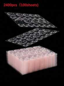 2400pcs (100 Sheets) Double-Sided Nail Stickers, Suitable For Press-On Nails, Jelly Double-Sided Nail Gel Stickers, Adhesive Stickers, Nail Sticker Paper, DIY Nail Sticker Paper - Army Green - View 15