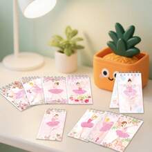 10 piezas de mini cuadernos, mini cuadernos de ballet rosa, adecuados para recuerdos de fiesta, rellenos de bolsas de regalo, cuadernos, mini cuadernos en espiral, adecuados para recompensa de baile o cumpleaños (tema de cumpleaños) útiles escolares - 10 unids/bolsa - Ver 6
