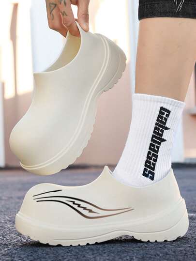 2026 New EVA Chef Shoes, Comfortable Non-Slip Work Shoes, Floral Print Basic Model, Waterproof, Oil-Resistant, Suitable For Kitchen, Men's Shoes For All Seasons