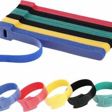 120PCS 6 Inch Cable Ties Reusable Multi-Purpose Wire Ties Cord Organizer Adjustable Cable Management 5 Colors - 120pcs - 查看 10