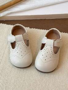 Fashionable Baby Shoes, Infant Shoes For Boys, Autumn Toddler Walking Shoes, Soft Bottom Leather Shoes For Kids - Beige - View 3