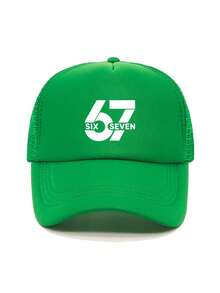 1顶时尚海绵帽 67印花成人卡车司机帽棒球帽钓鱼帽趣味礼物帽男女春夏款 - 彩色 - 查看 7