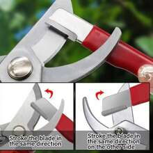 1/3/5/10件装磨刀器，专业厨房磨刀石，钨钢金刚石陶瓷磨刀工具，多功能，适用于磨削各种刀片 - 紅色 - 查看 2