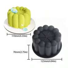 Molde de silicona para tartas Mousse en forma de flor, corazón y estrella para hornear, hacer pudín, chocolate y postres para bodas y fiestas - Ver 9