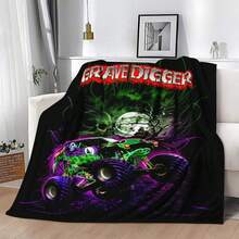 1PC 3D Monster Jam Monster Truck Cartoon Blanket, Edgy Gift For Motorsports Fans, Themed Man Cave Decor, Retro Sci-Fi Party Accent & Race Day Souvenir,Soft Throw Blanket For Home Bedroom Bed Sofa Picnic Travel Office Cover Blanket, Multiple Sizes 50x60 To 60x80 Inches - Nhiều màu 29 - Xem 3