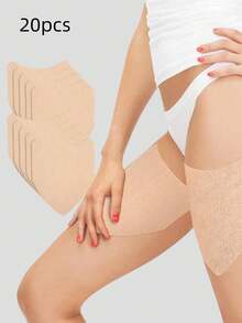 10/20片装 V 型防摩擦大腿带，隐形无缝紧身裤防摩擦垫 - 彩色 - 查看 6